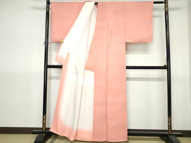 平和屋着物■上質な小紋 霞地紋 暈し染め 正絹 逸品 DABH1418qa