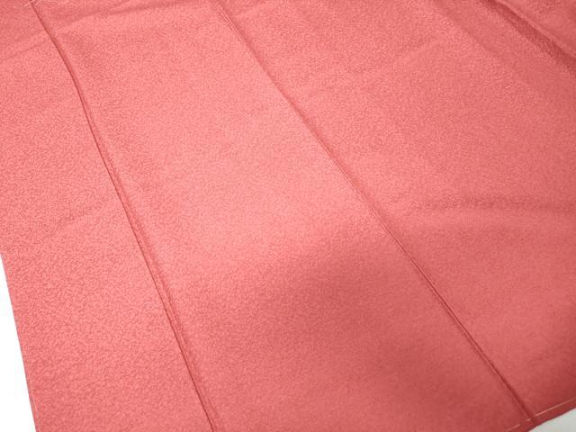 平和屋着物■上質な色無地 霞地紋 真朱色 正絹 逸品 未使用 DABH1421qa