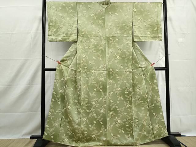平和屋着物■上質な小紋 草花文 正絹 逸品 DABH1439qa