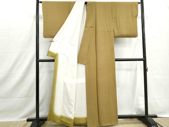 平和屋着物■上質な小紋 麻の葉文 正絹 逸品 DABH1461qa