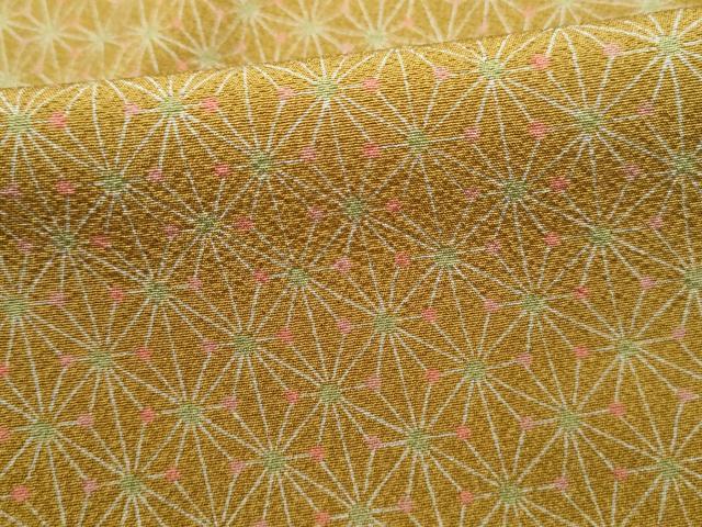 平和屋着物■上質な小紋 麻の葉文 正絹 逸品 DABH1461qa