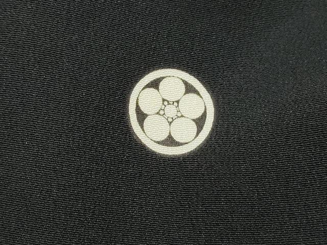 平和屋着物■豪華黒留袖 駒刺繍 流水花鳥文 金彩 正絹 逸品 DABH1472qa
