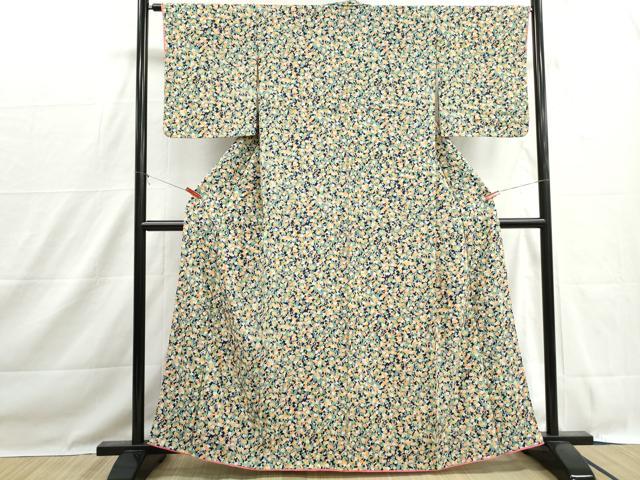 平和屋着物■上質な小紋 枝梅文 正絹 逸品 DABH1480qa