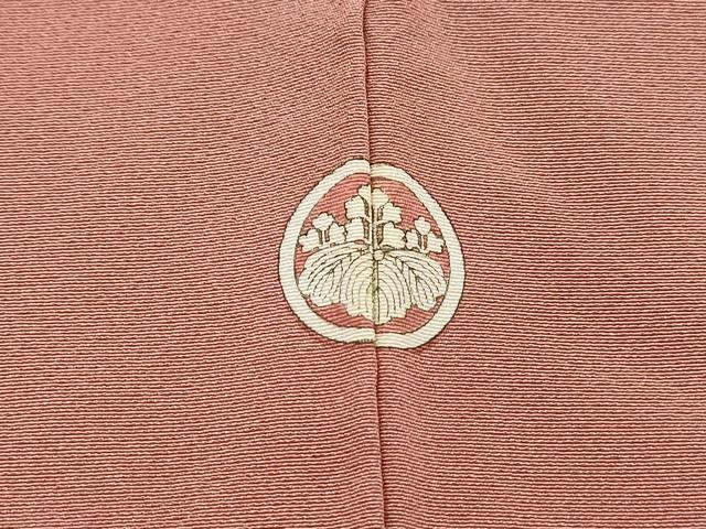 平和屋着物■上質な色無地 ときがら茶色 正絹 逸品 DABH1495qa