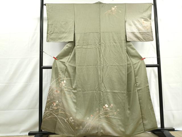 平和屋着物■訪問着 草花文 暈し染め 金彩 正絹 逸品 DABH1501qa