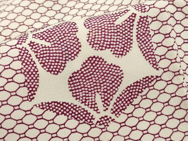 平和屋着物■上質な小紋 抽象花文 正絹 逸品 DABH1502qa
