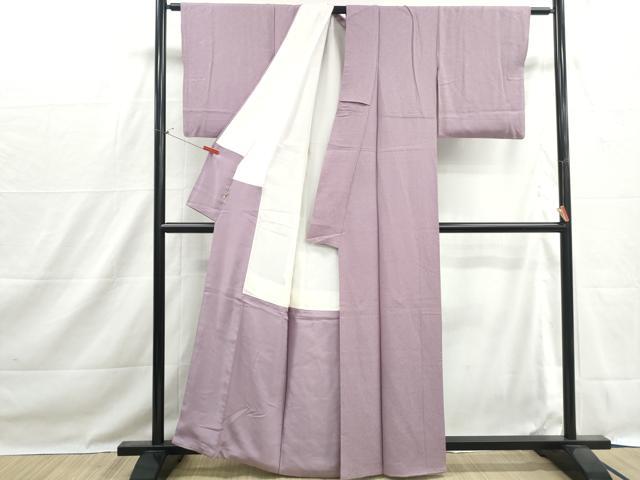 平和屋着物■上質な色無地 霞地紋 紅藤色 ますいわ屋扱い 正絹 逸品 DABH1504qa