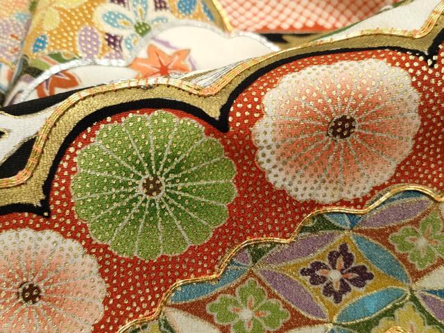 平和屋着物■豪華黒留袖 駒刺繍 枝松花文 金彩 正絹 逸品 DABH1520qa