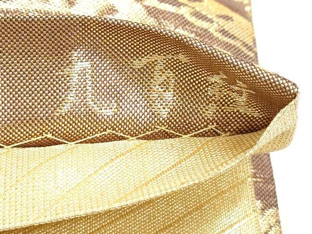 平和屋着物◎佐賀錦 六通柄袋帯 華宝 九百紋 金糸 正絹 逸品 DABH1525cd