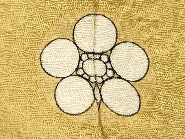 平和屋着物■本草木染作家 瑞寶 色無地 卵色 正絹 逸品 DABH1574cd