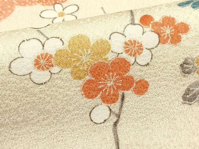 平和屋着物■上質な小紋 雲取り舞花文 正絹 逸品 DABH1583cd