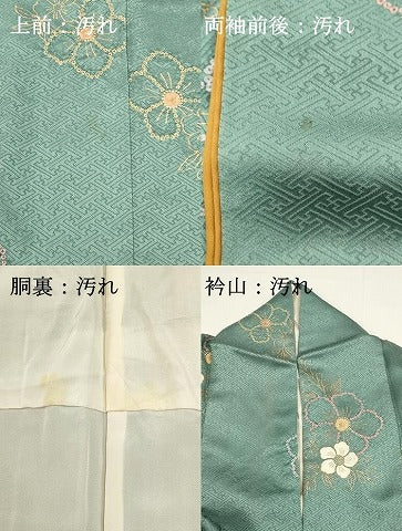 平和屋着物■上質な小紋 絞り 舞花文 金彩 正絹 逸品 DABH1587cd