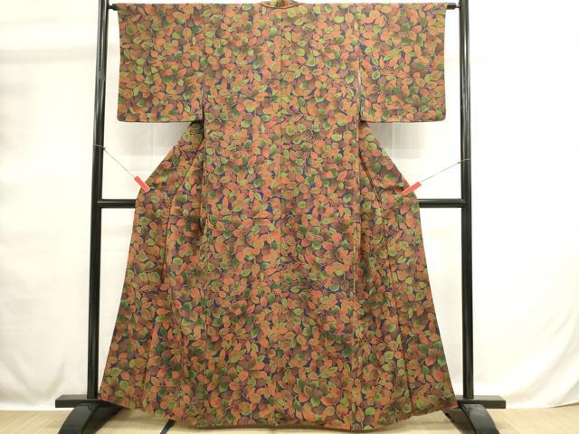 平和屋着物■上質な小紋 南天文 正絹 逸品 DABH1589cd