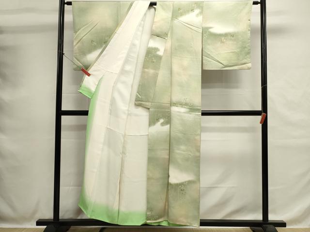 平和屋着物■上質な小紋 草葉文 暈し染め 正絹 逸品 DABH1595cd
