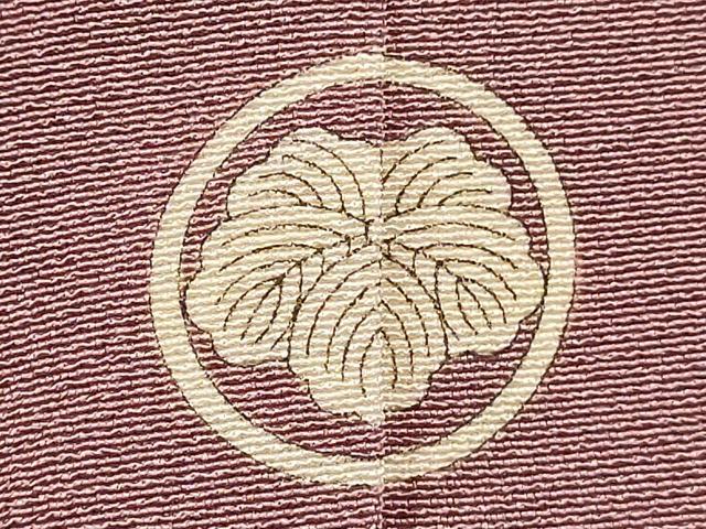 平和屋着物■上質な色無地 鴇色 正絹 逸品 DABH1606cd