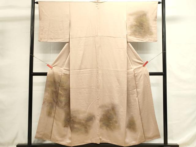 平和屋着物■訪問着 風景文 暈し染め 金彩 正絹 逸品 DABH1613cd