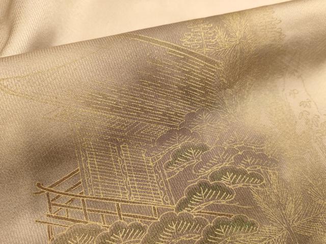 平和屋着物■訪問着 風景文 暈し染め 金彩 正絹 逸品 DABH1613cd