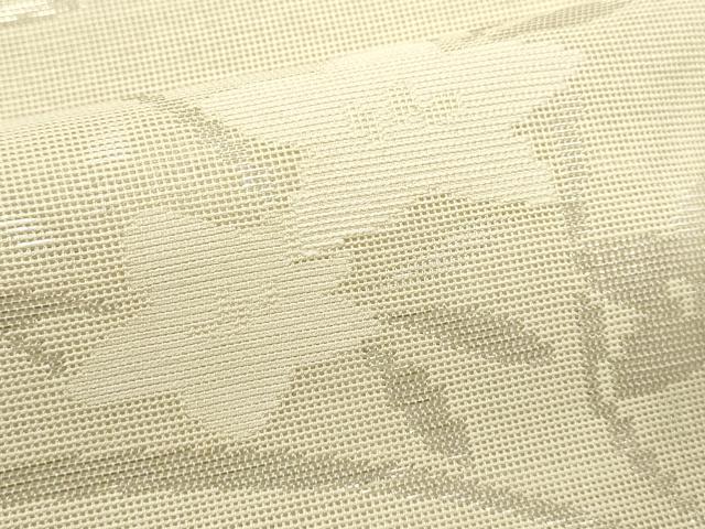 平和屋着物*夏物 六通柄袋帯 楓 桔梗 銀糸 正絹 逸品 DABH1620cd