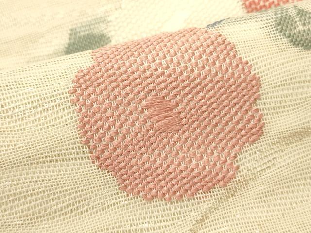 平和屋着物*夏物 六通柄袋帯 菊 正絹 逸品 DABH1627cd