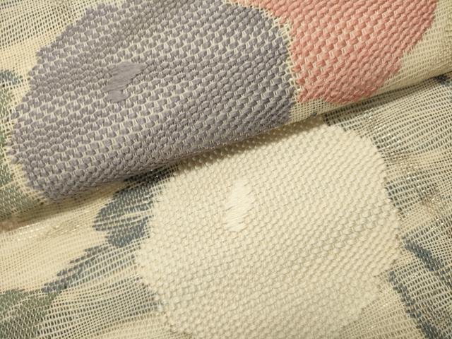 平和屋着物*夏物 六通柄袋帯 菊 正絹 逸品 DABH1627cd