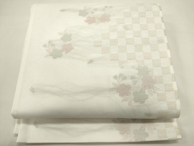 平和屋着物*夏物 六通柄袋帯 雪輪花文 金糸 DABH1635cd
