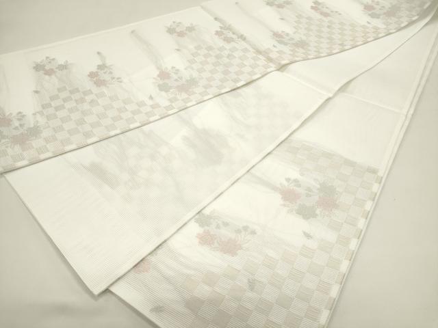 平和屋着物*夏物 六通柄袋帯 雪輪花文 金糸 DABH1635cd