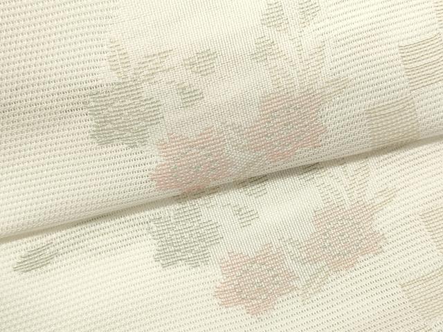 平和屋着物*夏物 六通柄袋帯 雪輪花文 金糸 DABH1635cd