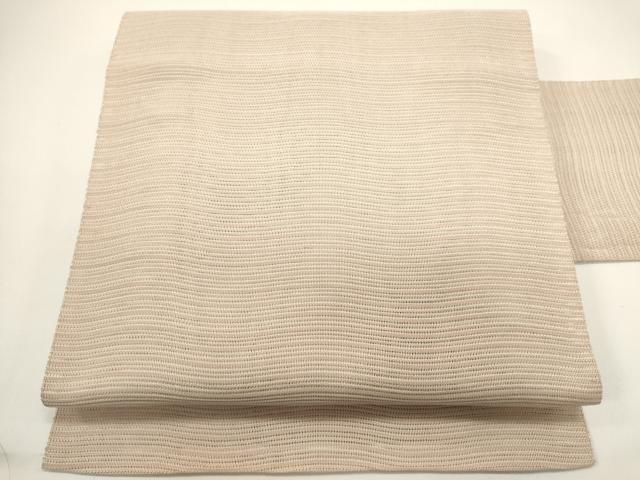 平和屋着物*夏物 八寸名古屋帯 絽綴れ 灰梅色 正絹 逸品 DABH1652cd
