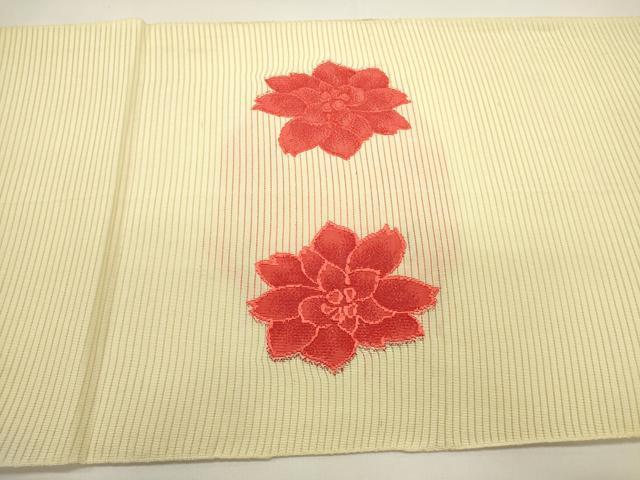 平和屋着物*夏物 八寸名古屋帯 絽綴れ 糸巻花文 金銀糸 DABH1653cd