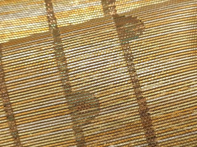 平和屋着物*夏物 六通柄袋帯 抽象文様 金銀糸 正絹 逸品 DABH1683cd