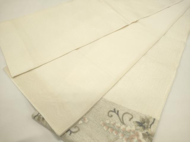 平和屋着物*夏物 太鼓柄袋帯 すくい織 藤花房 金銀糸 正絹 逸品 DABH1697cd