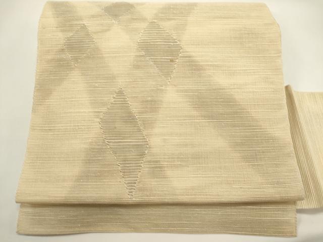 平和屋着物*夏物 八寸名古屋帯 幾何学文様 正絹 逸品 DABH1718cd