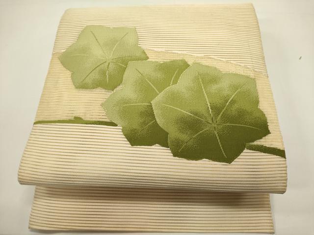 平和屋着物*夏物 八寸名古屋帯 絽綴れ 草花文 正絹 逸品 DABH1720cd
