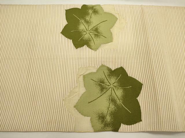 平和屋着物*夏物 八寸名古屋帯 絽綴れ 草花文 正絹 逸品 DABH1720cd