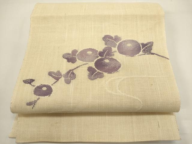 平和屋着物*夏物 八寸名古屋帯 流水菊文 DABH1722cd