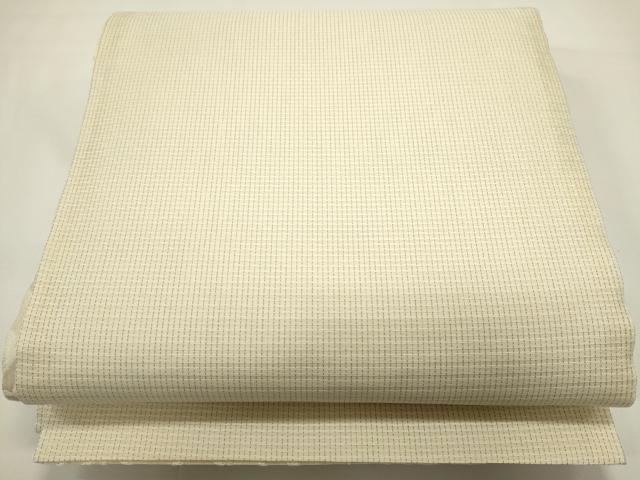 平和屋着物▽六通柄袋帯 スリーシーズン 春夏秋 風通織 花唐草文 ぜんまい紬使用 正絹 逸品 DABH1748cd