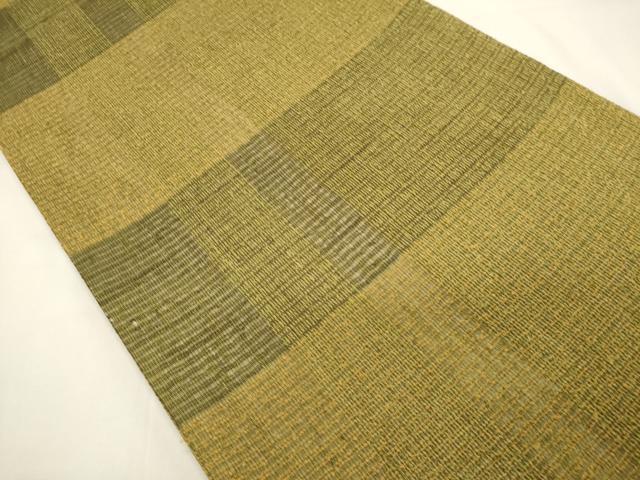 平和屋着物▽六通柄袋帯 スリーシーズン 春夏秋 格子 正絹 逸品 DABH1759cd
