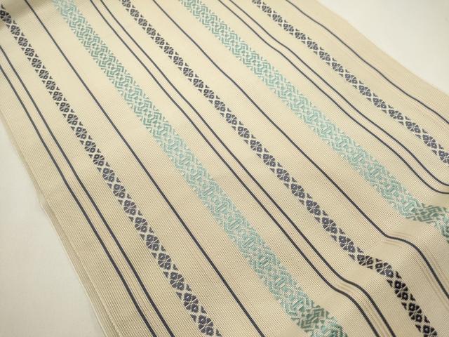 平和屋着物*夏物 本場筑前博多織 八寸名古屋帯 紗献上 正絹 逸品 DABH1790cd