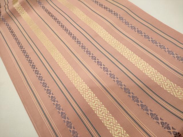 平和屋着物*夏物 本場筑前博多織 八寸名古屋帯 紗献上 正絹 逸品 DABH1791cd