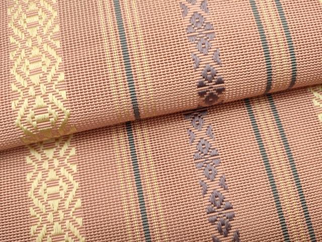 平和屋着物*夏物 本場筑前博多織 八寸名古屋帯 紗献上 正絹 逸品 DABH1791cd