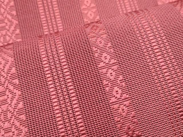 平和屋着物*夏物 本場筑前博多織 八寸名古屋帯 紗献上 今様色 正絹 逸品 DABH1797cd