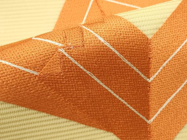 平和屋着物*夏物 九寸名古屋帯 総刺繍 抽象文様 正絹 逸品 DABH1805cd