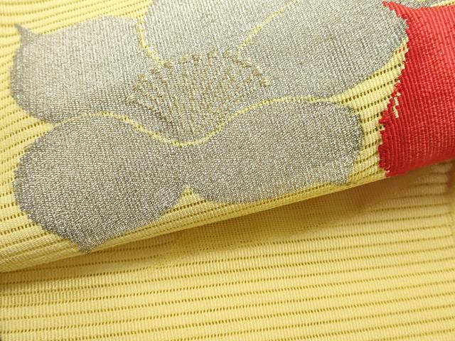 平和屋着物*夏物 八寸名古屋帯 絽綴れ 草花文 金銀糸 正絹 逸品 DABH1822cd