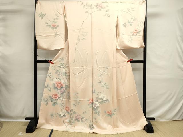 平和屋着物■訪問着 友禅 枝花文 仮絵羽 逸品 未使用 DABH1856cd