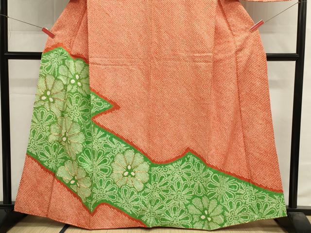 平和屋着物■訪問着 総刺繍 駒刺繍 道長花文 正絹 逸品 DABH1865cd