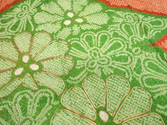 平和屋着物■訪問着 総刺繍 駒刺繍 道長花文 正絹 逸品 DABH1865cd