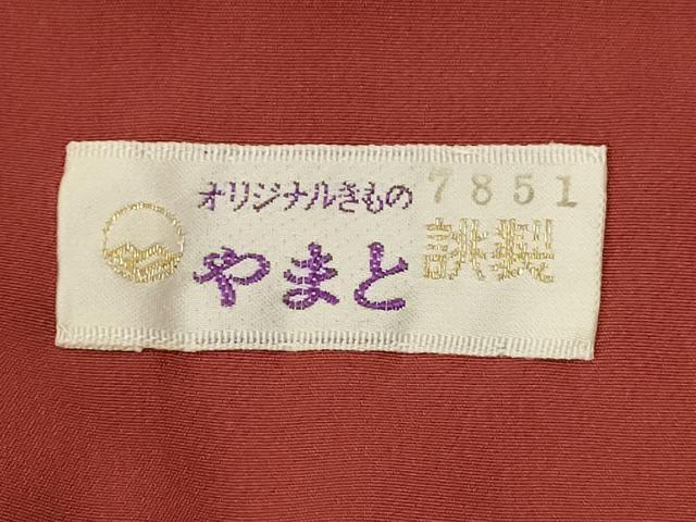 平和屋着物■上質な小紋 藍 草花文 やまと誂製 正絹 逸品 DABH1872cd