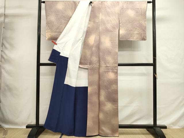 平和屋着物■上質な小紋 霞文 暈し染め 正絹 逸品 DABH1876cd