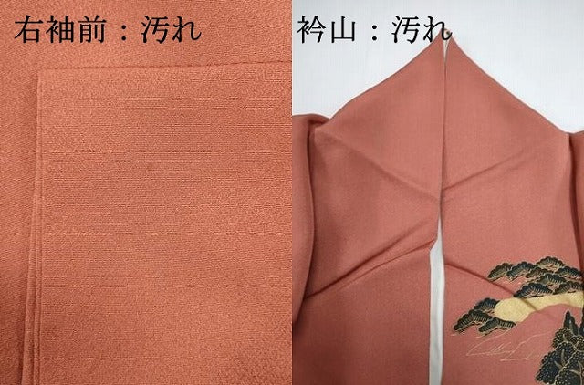 平和屋着物■訪問着 人物風景文 暈し染め 金彩 正絹 逸品 DABH1877cd
