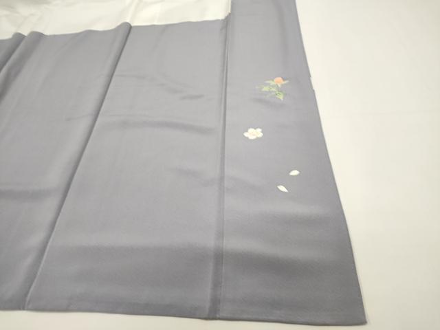 平和屋着物■訪問着 地紙草花文 銀彩 正絹 逸品 DABH1886cd